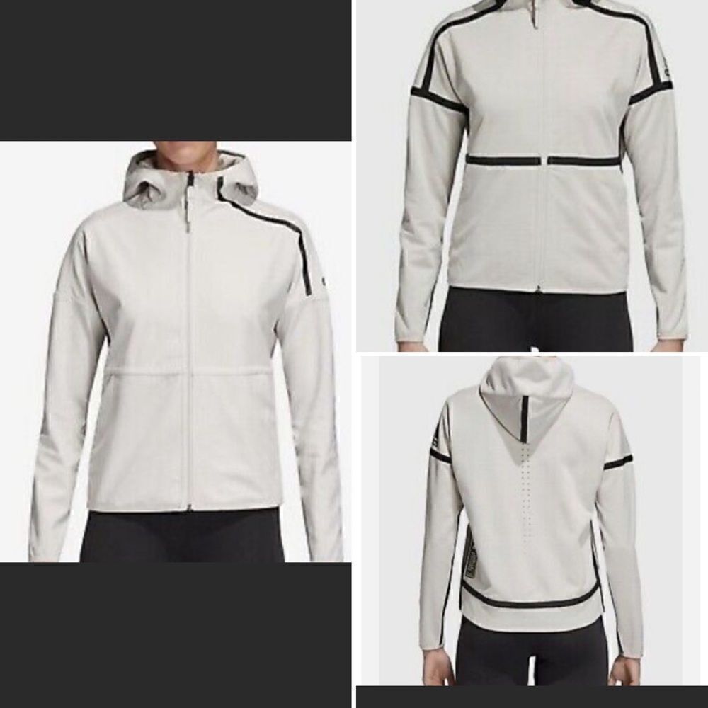 ADIDAS ZNE Light Grey Reversible Jacket-XS